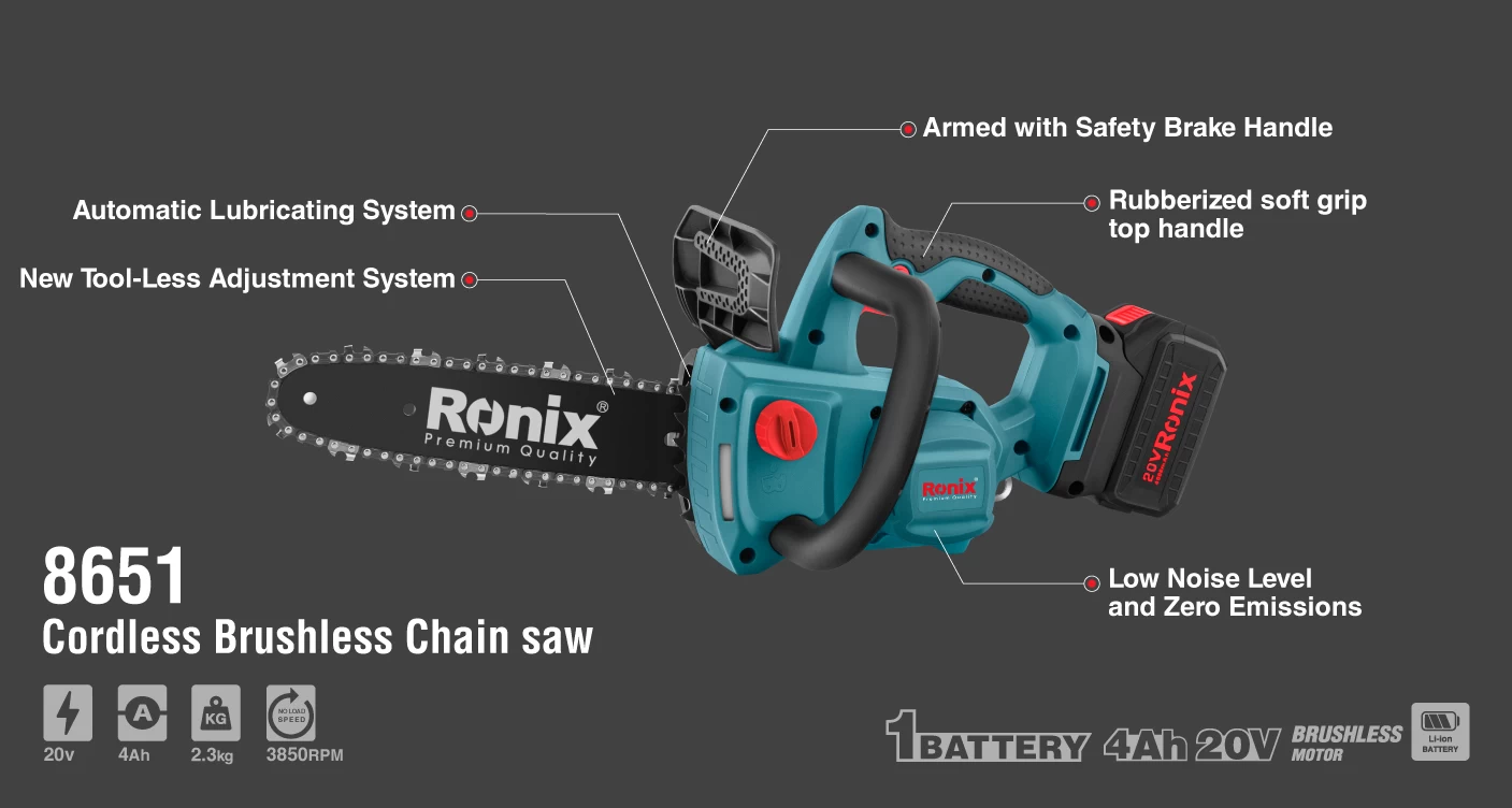Motosierra inalambrica 9" Brushless - Imagen 2